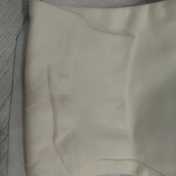 NWT Street Style Rhinestone Soft Cream Sweat Pants By Left Point Italy SIZE LG